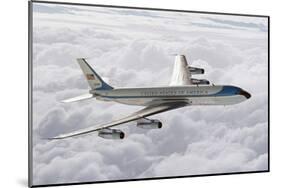 Boeing 707 1st president plane-null-Mounted Art Print