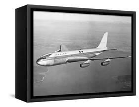 Boeing 707 Plane in Flight-null-Framed Stretched Canvas