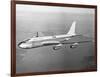 Boeing 707 Plane in Flight-null-Framed Photographic Print