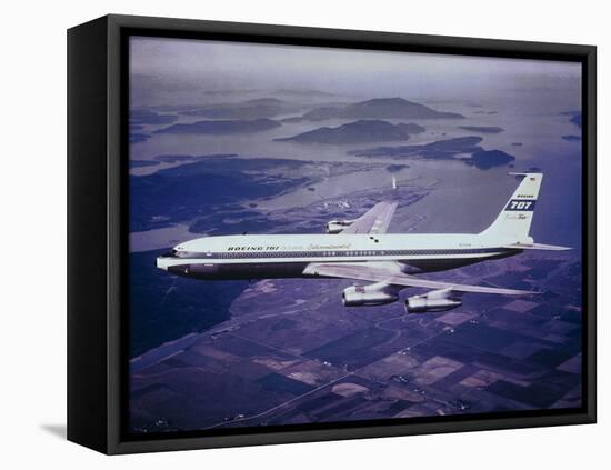 Boeing 707-null-Framed Stretched Canvas