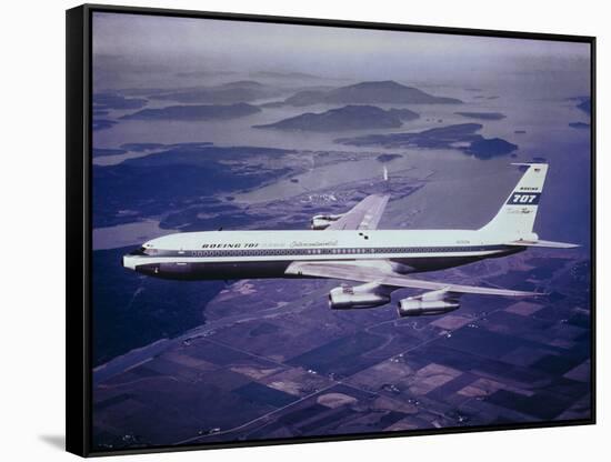 Boeing 707-null-Framed Stretched Canvas