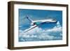 Boeing 717-200 in Flight-null-Framed Art Print