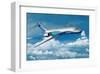 Boeing 717-200 in Flight-null-Framed Art Print