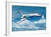 Boeing 717-200 in Flight-null-Framed Art Print