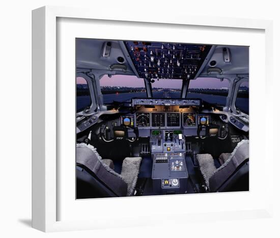 Boeing 717 regional twinjet-null-Framed Art Print