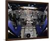 Boeing 737 1960s Cockpit-null-Framed Art Print