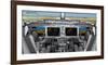 Boeing 737 MAX flight deck-null-Framed Art Print