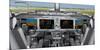 Boeing 737 MAX flight deck-null-Mounted Art Print