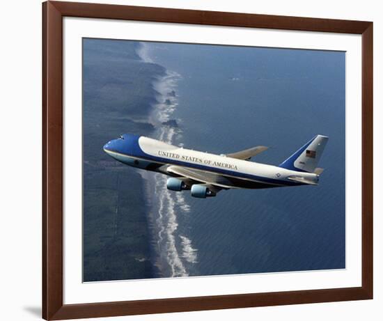 Boeing 747-200B Air Force One-null-Framed Premium Giclee Print