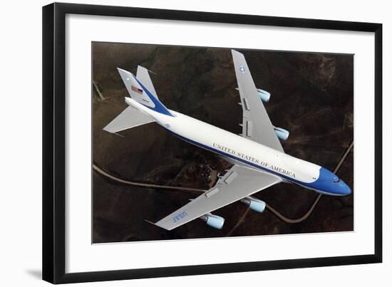 Boeing 747-200B Air Force One-null-Framed Art Print