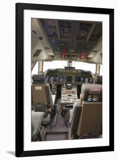 Boeing 747-8 Flight Deck-Mark Williamson-Framed Photographic Print