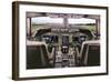 Boeing 747 Flight Deck-null-Framed Art Print