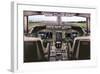 Boeing 747 Flight Deck-null-Framed Art Print