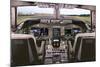 Boeing 747 Flight Deck-null-Mounted Art Print