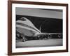 Boeing 747, the World's Largest and Fastest Jetliner at the Boeing Manufacturing Plant-null-Framed Photographic Print