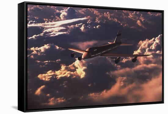 Boeing 747-Mike Miller-Framed Stretched Canvas