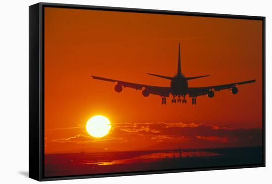 Boeing 747-David Nunuk-Framed Stretched Canvas