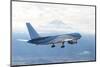 Boeing 757 Jet Aircraft Fuel Efficiency Research-null-Mounted Photographic Print