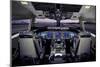 Boeing 767 flat-panel flight deck-null-Mounted Art Print