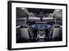 Boeing 767 flat-panel flight deck-null-Framed Art Print