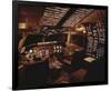 Boeing 767 Flight Deck lighting-null-Framed Art Print