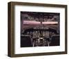 Boeing 767 Flight Deck-null-Framed Art Print