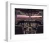 Boeing 767 Flight Deck-null-Framed Art Print