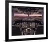 Boeing 767 Flight Deck-null-Framed Art Print