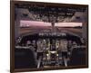 Boeing 767 Flight Deck-null-Framed Art Print