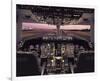 Boeing 767 Flight Deck-null-Framed Art Print