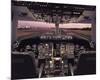 Boeing 767 Flight Deck-null-Mounted Art Print