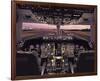 Boeing 767 Flight Deck-null-Framed Art Print