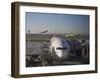 Boeing 777-300 ER Jet Airliner of Emirates Airline at Gate, Sydney Airport, Australia-Nick Servian-Framed Photographic Print