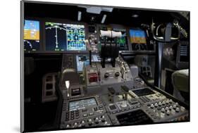 Boeing 787 Dreamliner Flight Deck-null-Mounted Art Print