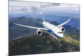 Boeing 787 Dreamliner-null-Mounted Art Print