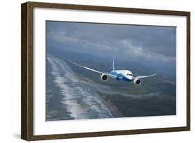 Boeing 787 Dreamliner-null-Framed Art Print