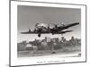 Boeing B-307 on Final Approach, 1940-null-Mounted Art Print