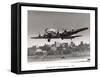 Boeing B-307 on Final Approach, 1940-null-Framed Stretched Canvas