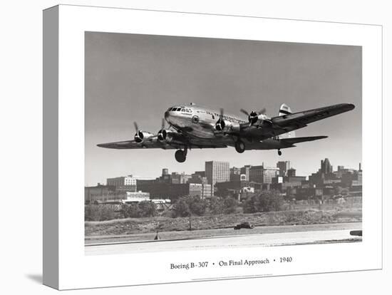 Boeing B-307 on Final Approach, 1940-null-Stretched Canvas