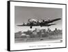 Boeing B-307 on Final Approach, 1940-null-Framed Stretched Canvas