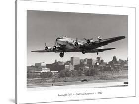 Boeing B-307 on Final Approach, 1940-null-Stretched Canvas