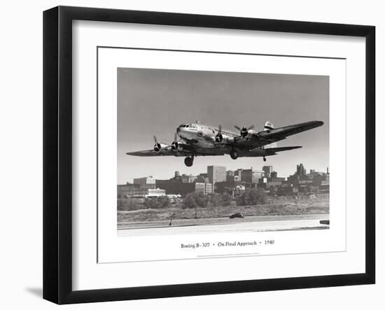 Boeing B-307 on Final Approach, 1940-null-Framed Art Print