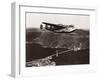 Boeing B-314 over San Francisco Bay, California 1939-Clyde Sunderland-Framed Art Print