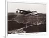 Boeing B-314 over San Francisco Bay, California 1939-Clyde Sunderland-Framed Art Print