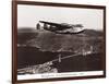 Boeing B-314 over San Francisco Bay, California 1939-Clyde Sunderland-Framed Art Print