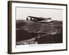 Boeing B-314 over San Francisco Bay, California 1939-Clyde Sunderland-Framed Art Print