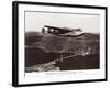 Boeing B-314 over San Francisco Bay, California 1939-Clyde Sunderland-Framed Art Print