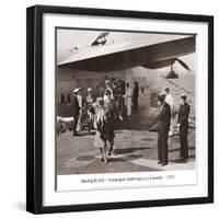 Boeing B-314, Passengers Arrive at La Gaurdia, 1939-Clyde Sunderland-Framed Art Print
