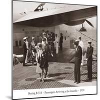 Boeing B-314, Passengers Arrive at La Gaurdia, 1939-Clyde Sunderland-Mounted Art Print