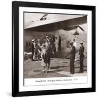 Boeing B-314, Passengers Arrive at La Gaurdia, 1939-Clyde Sunderland-Framed Art Print